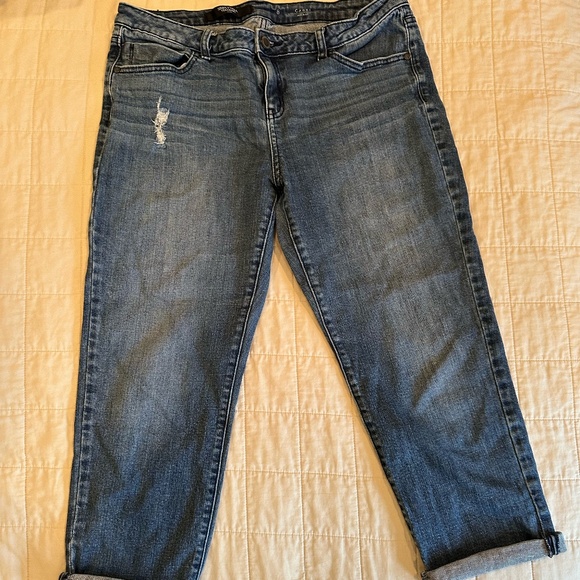 Simply Vera - Vera Wang Denim - Cropped Capri - Mid-rise - Size 8 - Picture 1 of 6